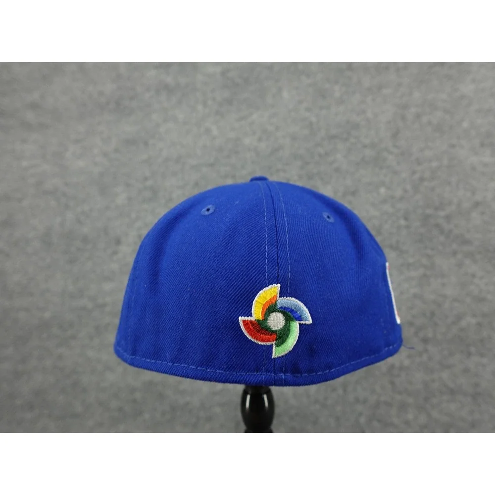 New Era 59FIFTY WBC Puerto Rico Hat Kids 6 3/4 Blue Excellent Fitted Cap